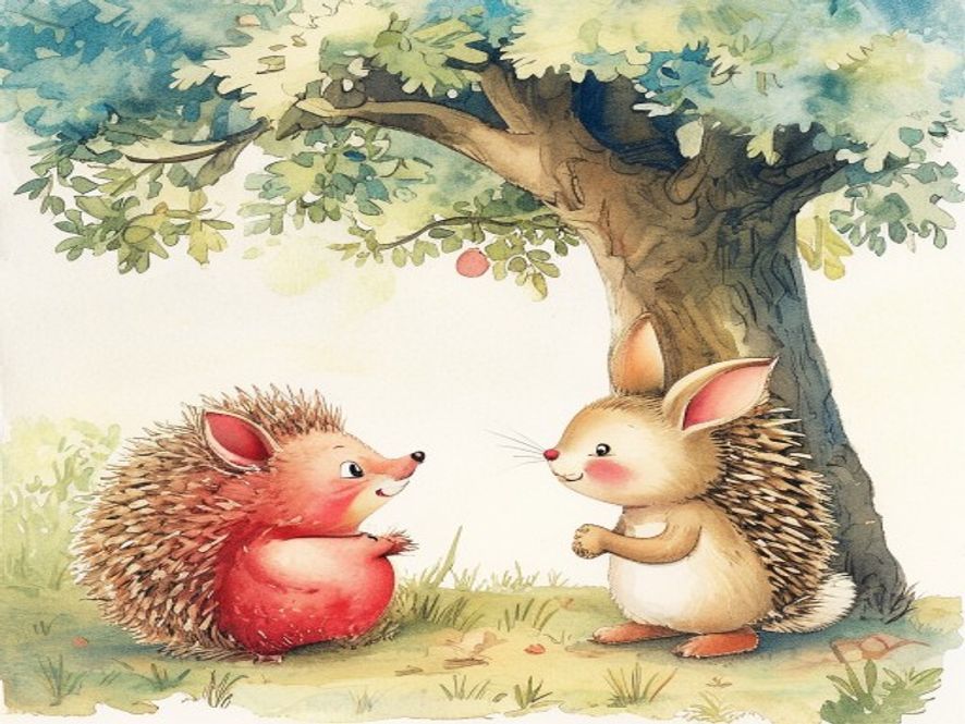 Ілюстрація до казки «Яблонька для друзей»