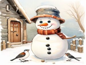 Сніговик Тимко і сонечко