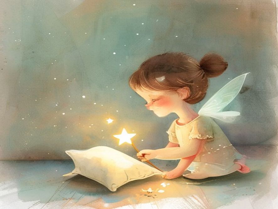 Ілюстрація до казки «La fatina dei dentini e la stellina magica»