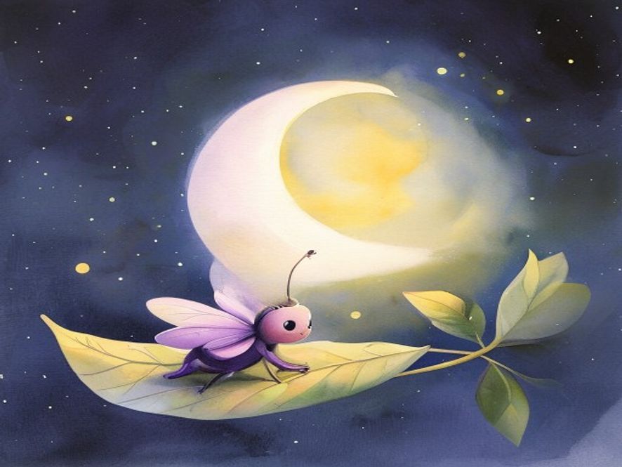 Ілюстрація до казки «Lucciola Lilla e la notte magica»
