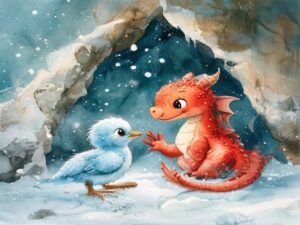 Дракоша Огонёк и замёрзший птенчик