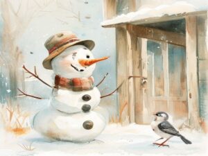 Снеговик Тимка и солнышко