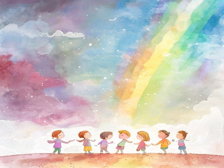 Ілюстрація до казки «La lite dei colori»
