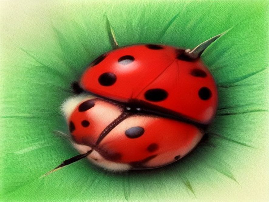 Ілюстрація до казки «La coccinelle sans pois»