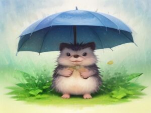 Die Regenschirm-Blätter