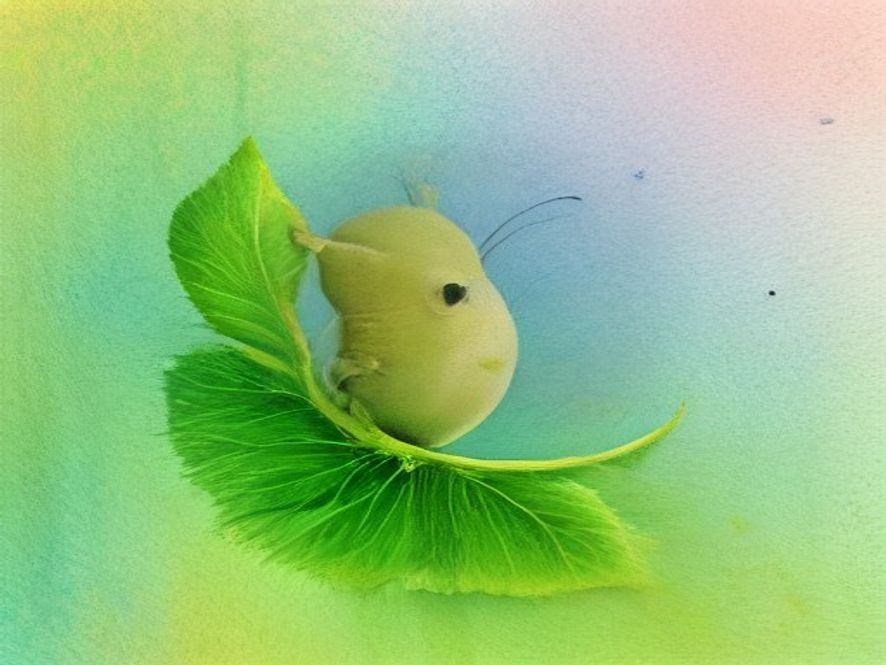 Ілюстрація до казки «La pequeña oruga que quería volar»