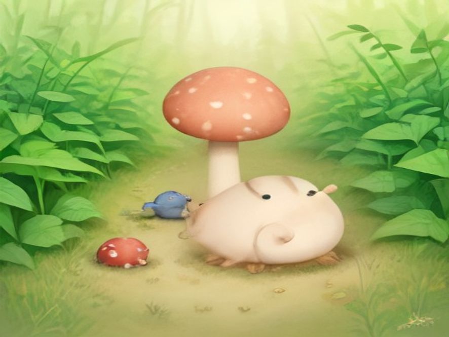 Ілюстрація до казки «Roman the Snail and the Lost Little Bug»